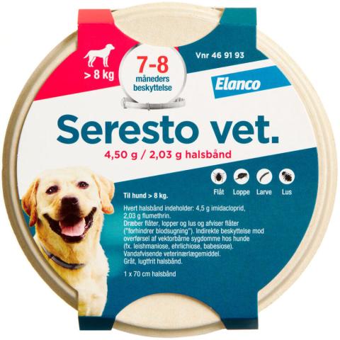 Seresto Vet. t. hund over 8 kg