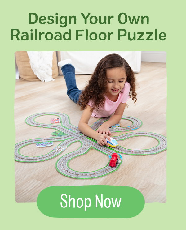 Design Your Own Railroad Floor Puzzle 