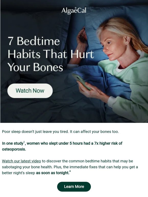 7 Bedtime Habits That Hurt Your Bones