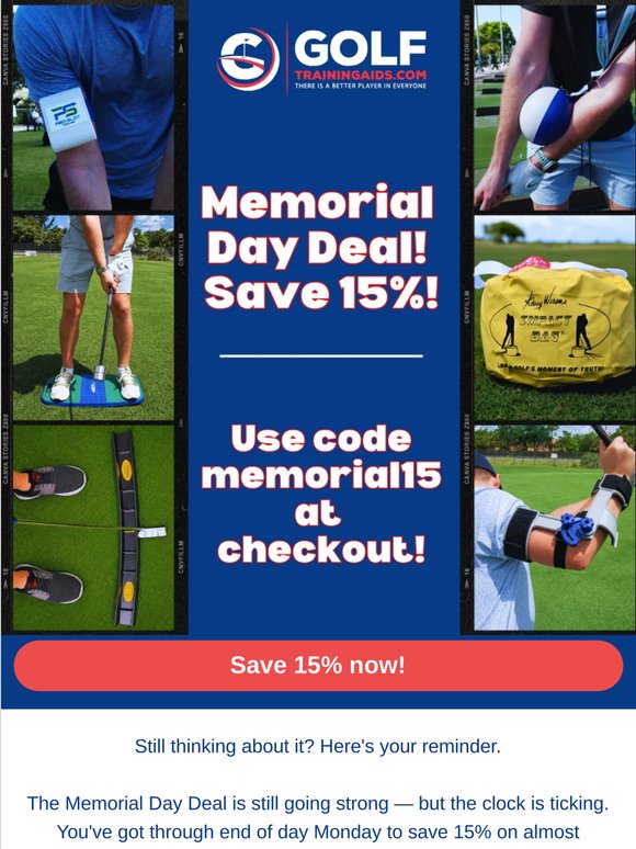 Weekend’s Flying By — Have You Used Your 15% Off Yet? 💲