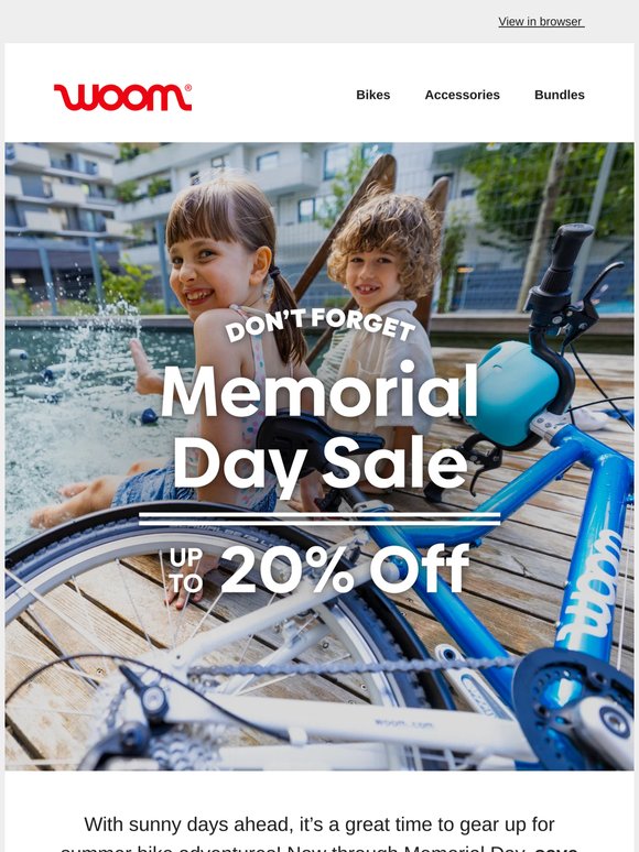 New Deals Added: Up to 20% Off Bikes & Gear ☀️
