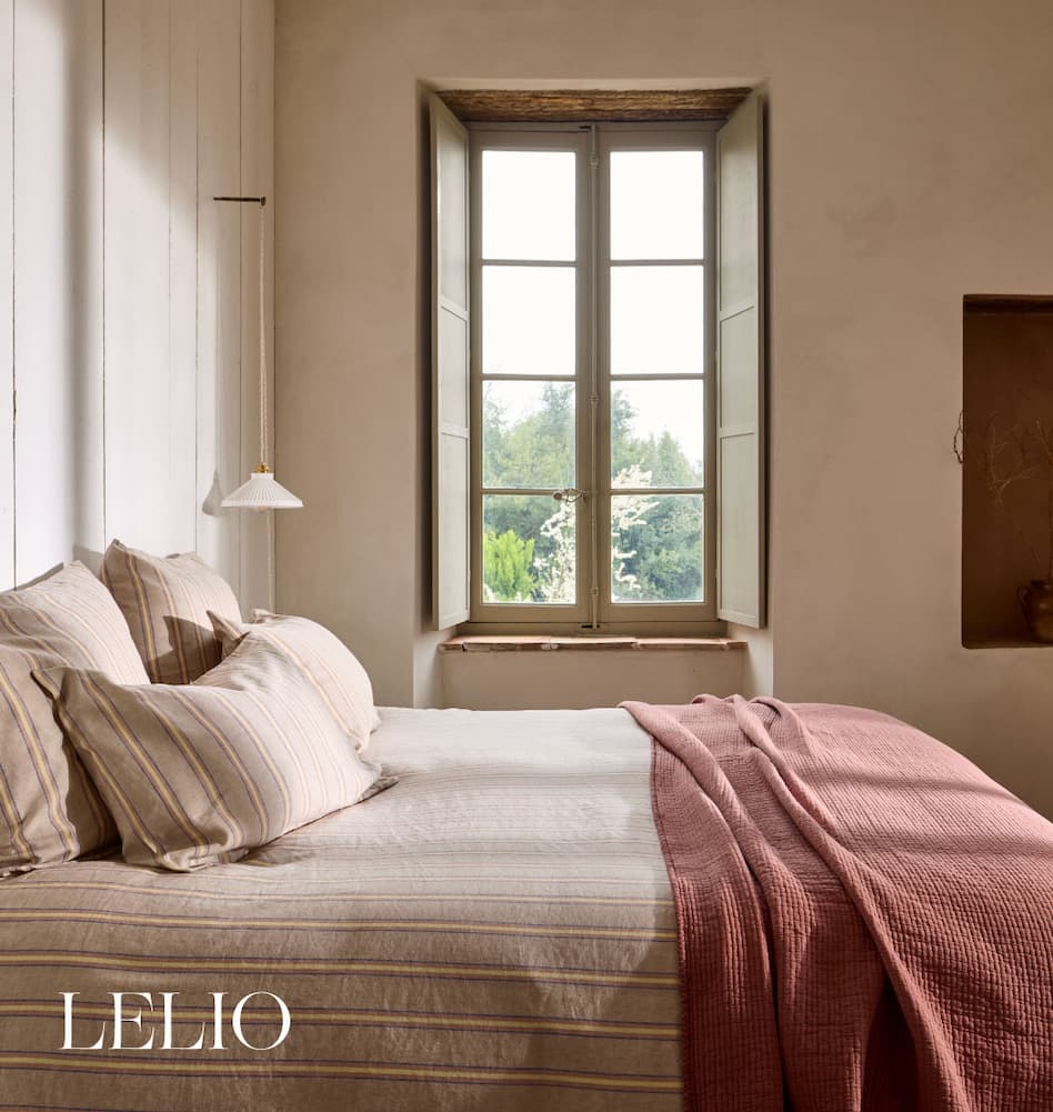 Housse de couette Lelio naturel rayé