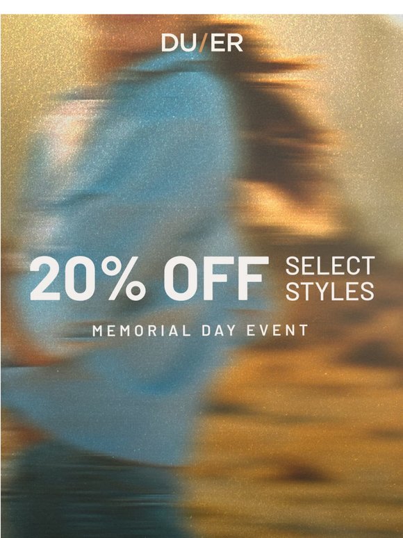 Up to 20% off select styles