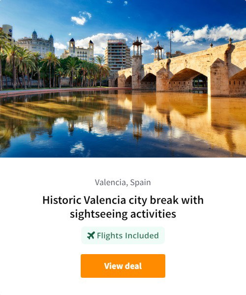 Historic Valencia city break with sightseeing activities