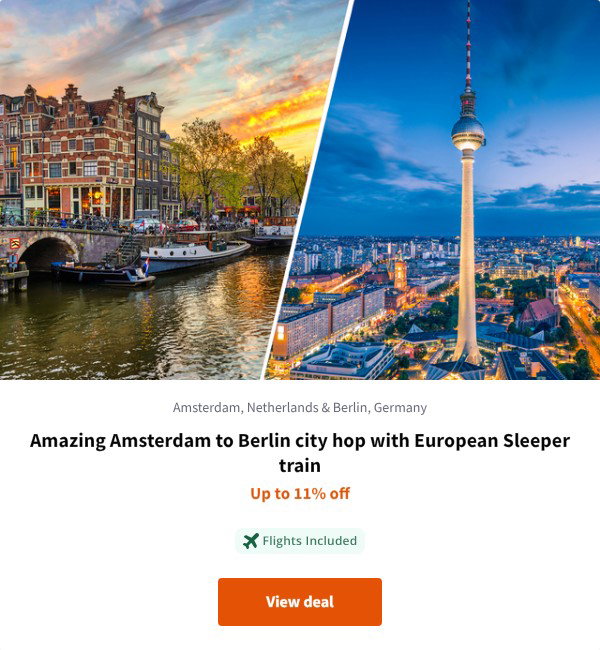Amazing Amsterdam to Berlin city hop with European Sleeper train