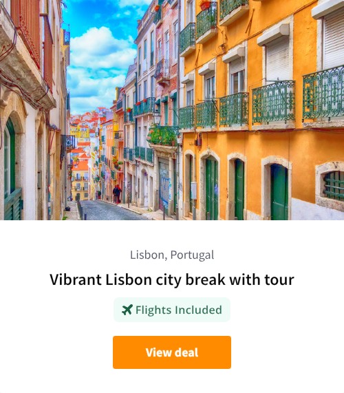 Vibrant Lisbon city break with tour