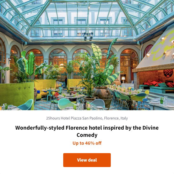 Wonderfully-styled Florence hotel inspired by the Divine Comedy