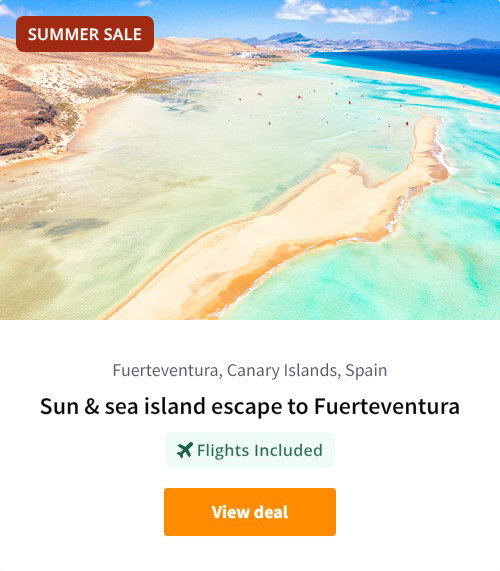Sun &amp; sea island escape to Fuerteventura
