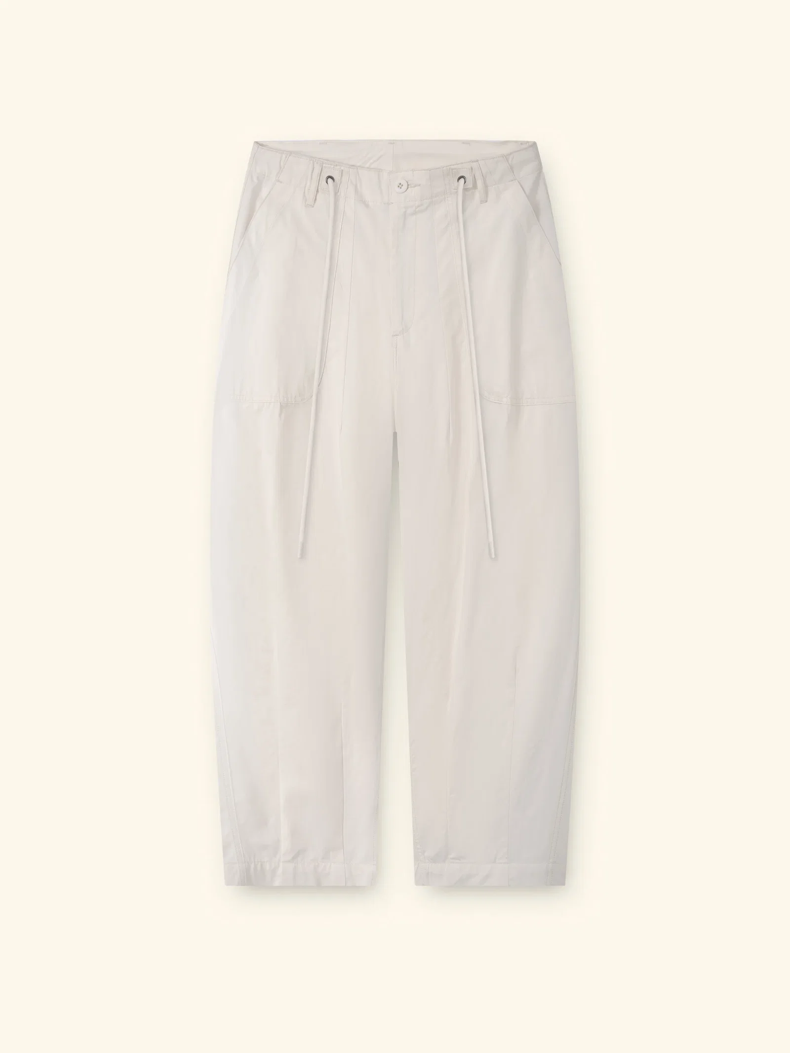 Image of Twill Parachute Pants (Ivory)