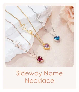 Sideway Name Necklace