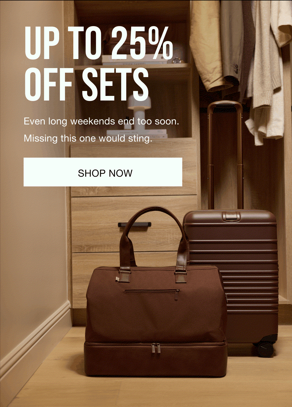 Memorial Day Sale - up to 25% off sets. 