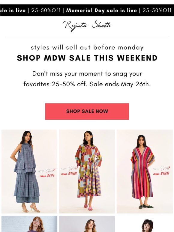 Hurry! Before the weekend ends