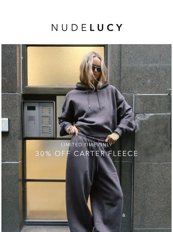 30% Off Carter Fleece Continues