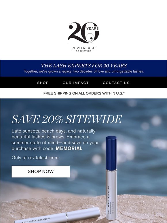 20% off for your lashes, brows & hair