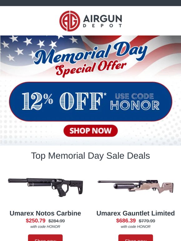Deals from Gamo, Umarex, & Hatsan