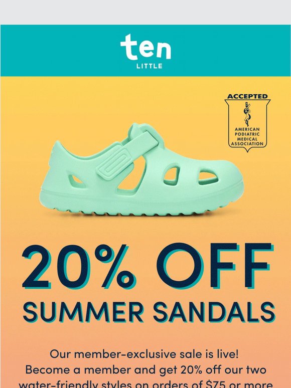 Sandal season started without you