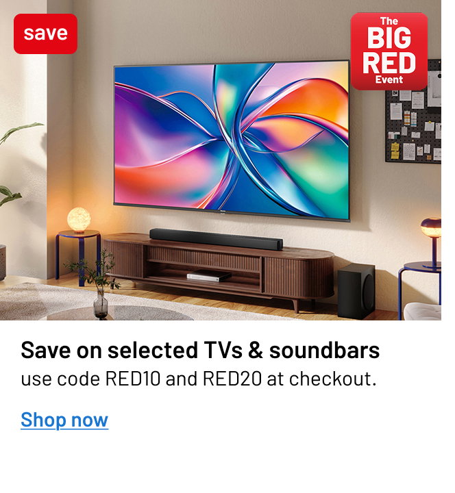 Save on selected TVs		