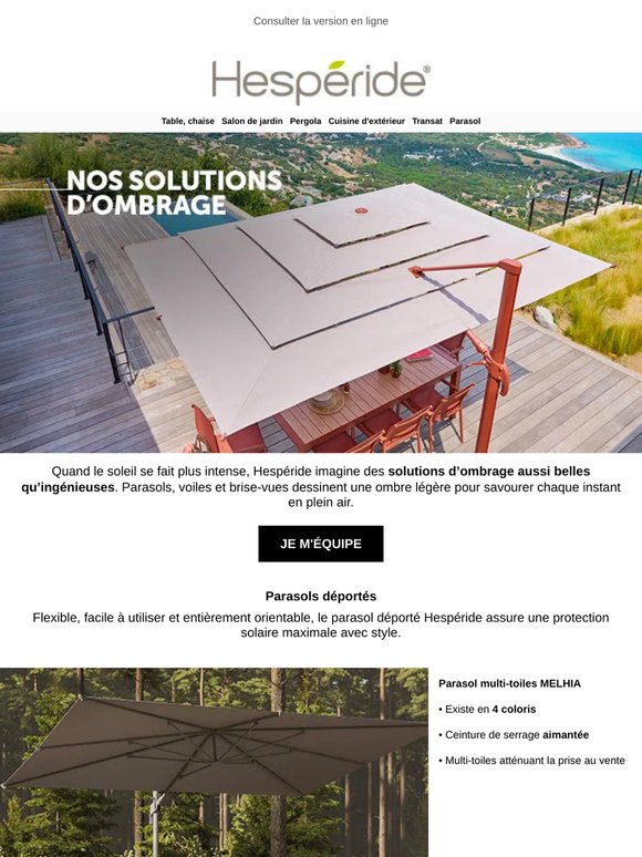 Des solutions d’ombrage pour chaque extérieur ☀️