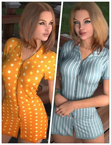 Fashionable Textures for dForce SU Summer Dress