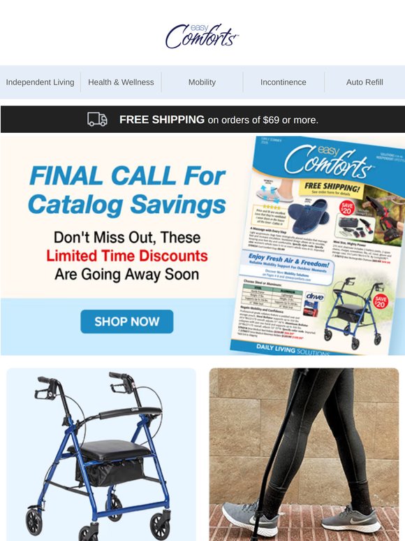 Final Call For Our Catalog Savings