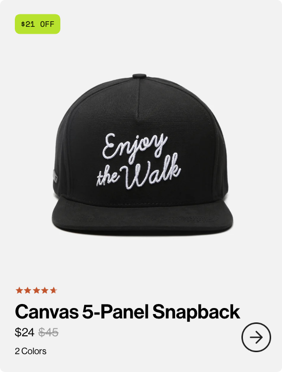 Canvas 5 Panel Snapback.
