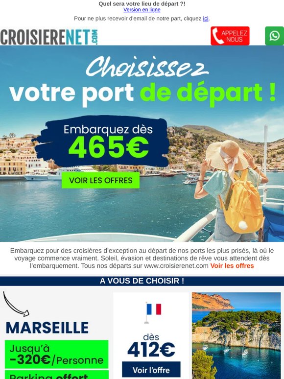 Choisissez votre port, larguez les amarres !
