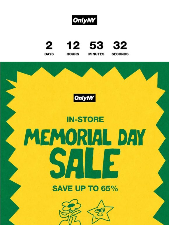 Memorial Day Weekend Sale Continues, Online + In-Store!