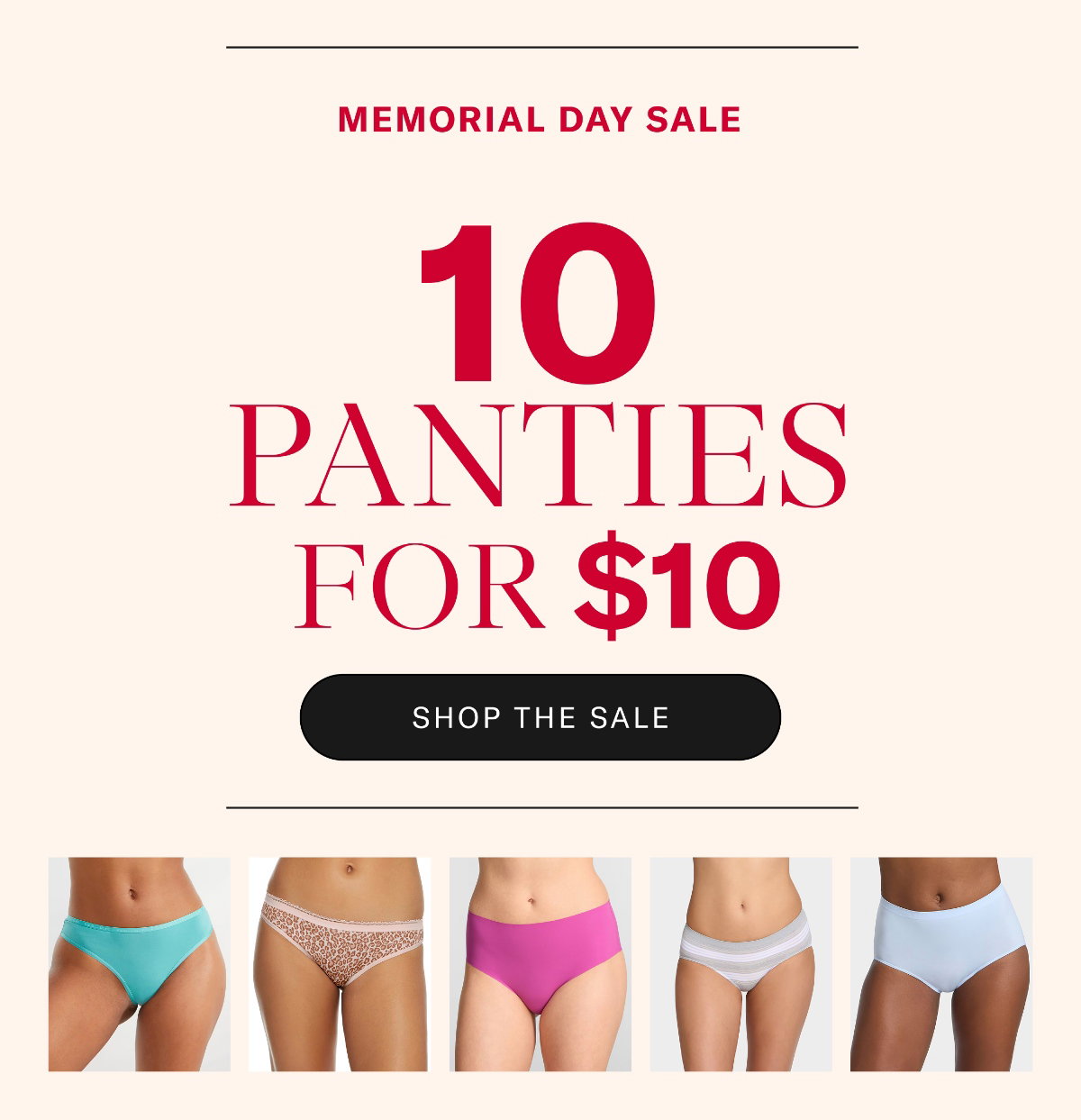 MDS Panties 10 for $10