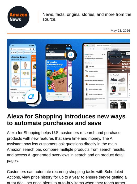 How Alexa for Shopping saves you time and money