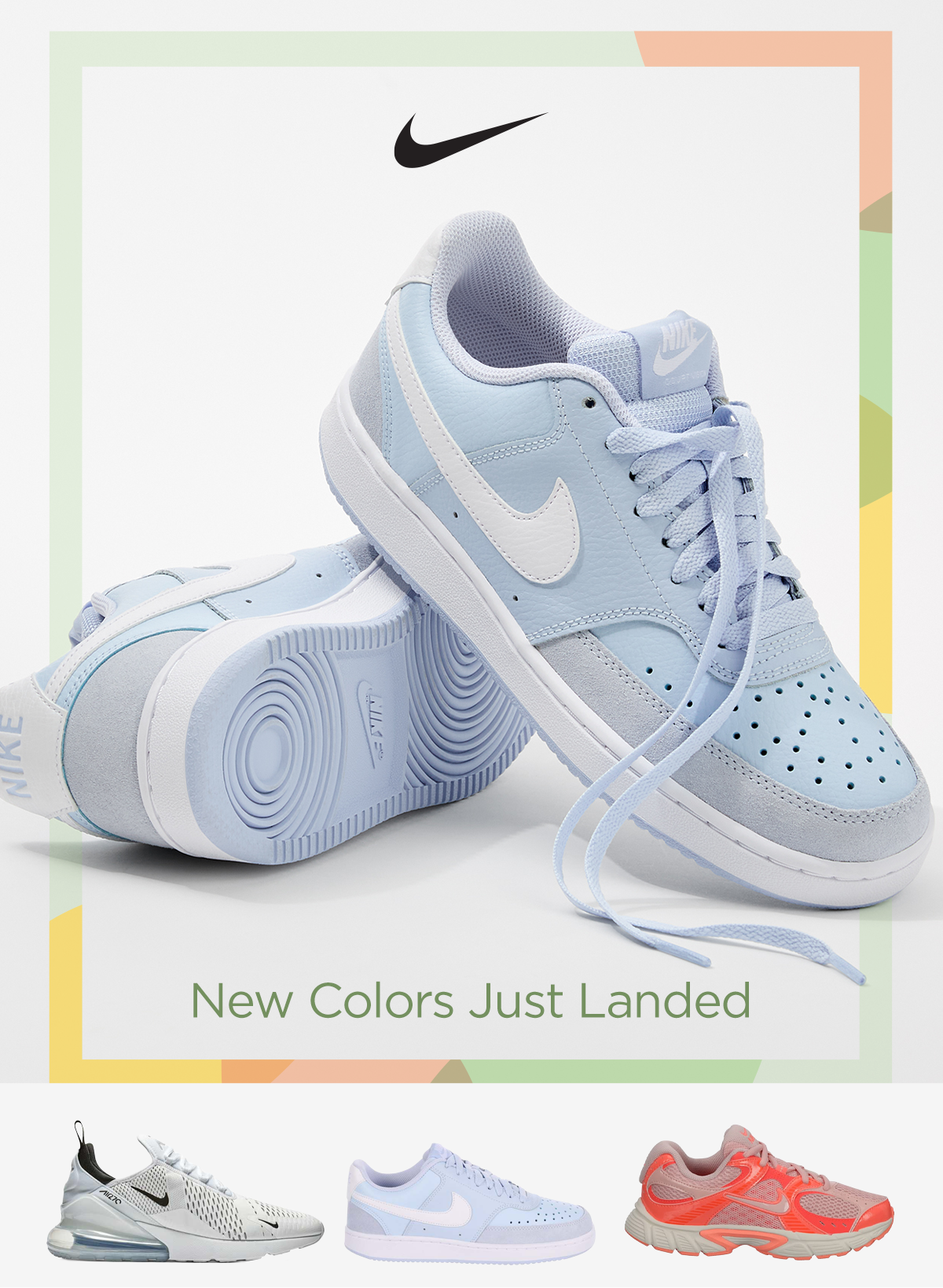 Nike | New Colors Just Landed | Display Image of Nike Sneaker