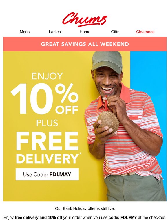 Our 10% off plus Free Delivery offer is still on!