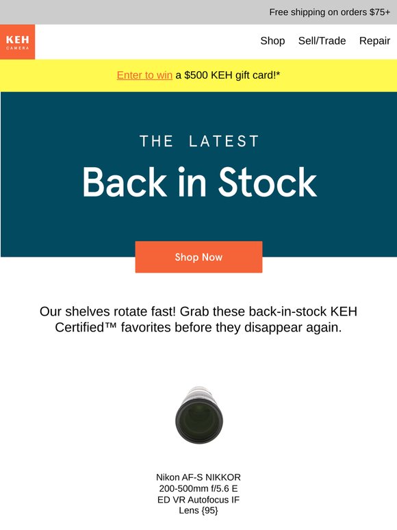 The sold out camera gear you wanted is baaaack 👀