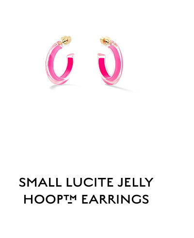 SMALL LUCITE JELLY HOOP™M EARRINGS