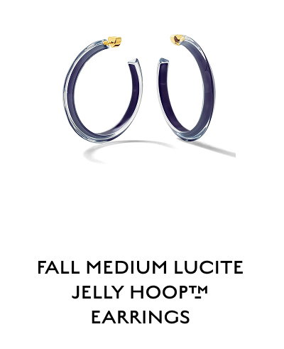 FALL MEDIUM LUCITE JELLY HOOP™M EARRINGS
