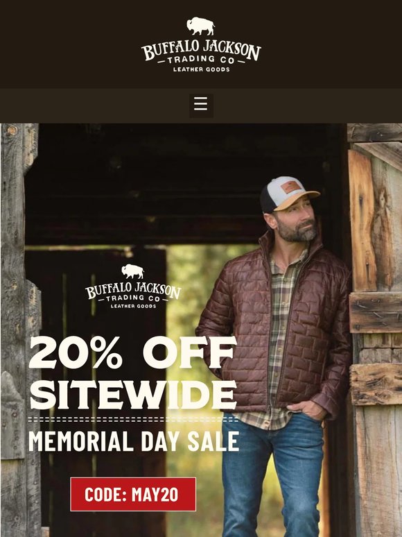 Memorial Day Weekend Sale - Bags & Jackets 20% Off