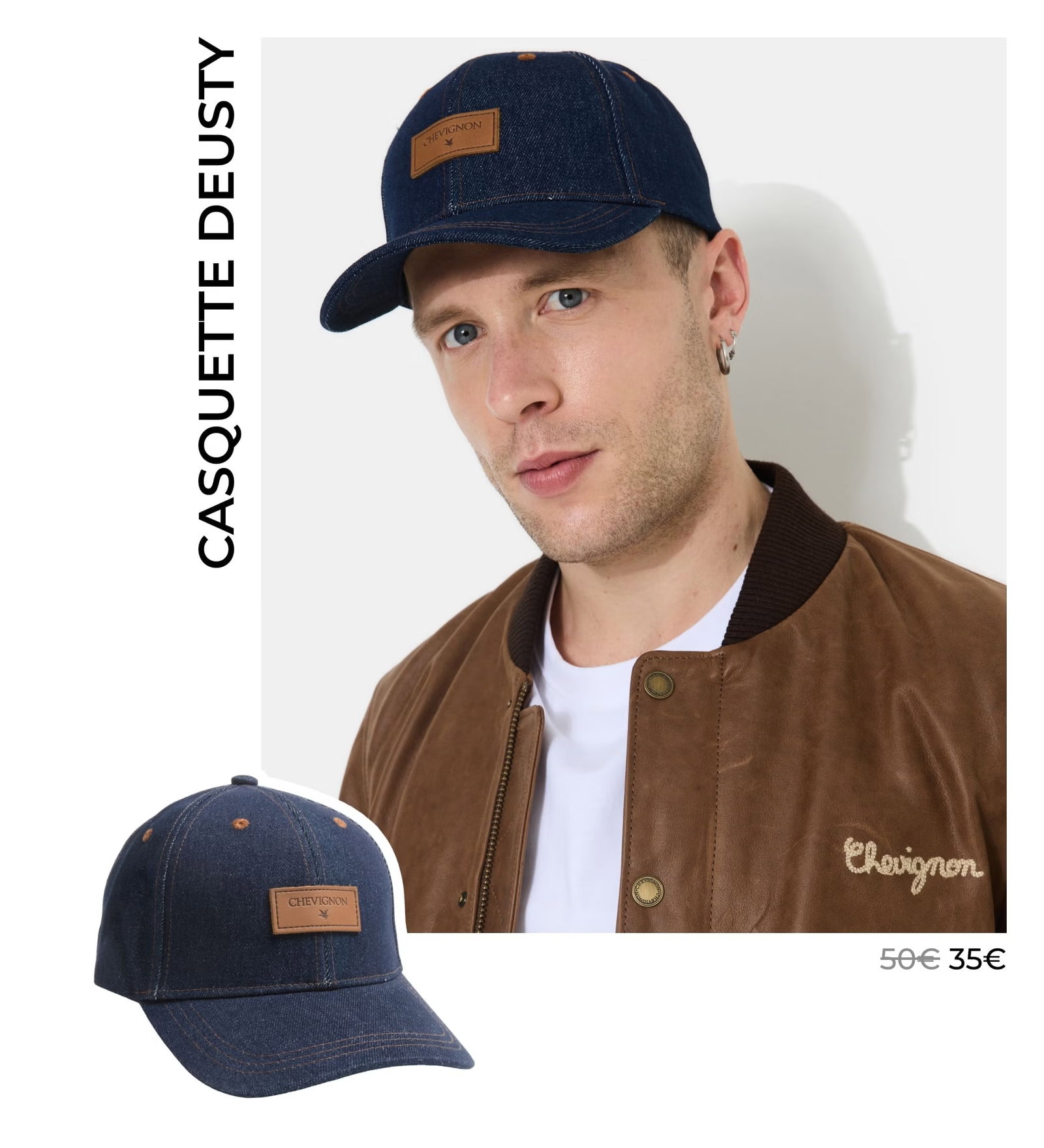 CASQUETTE DEUTSY BLEU MARINE