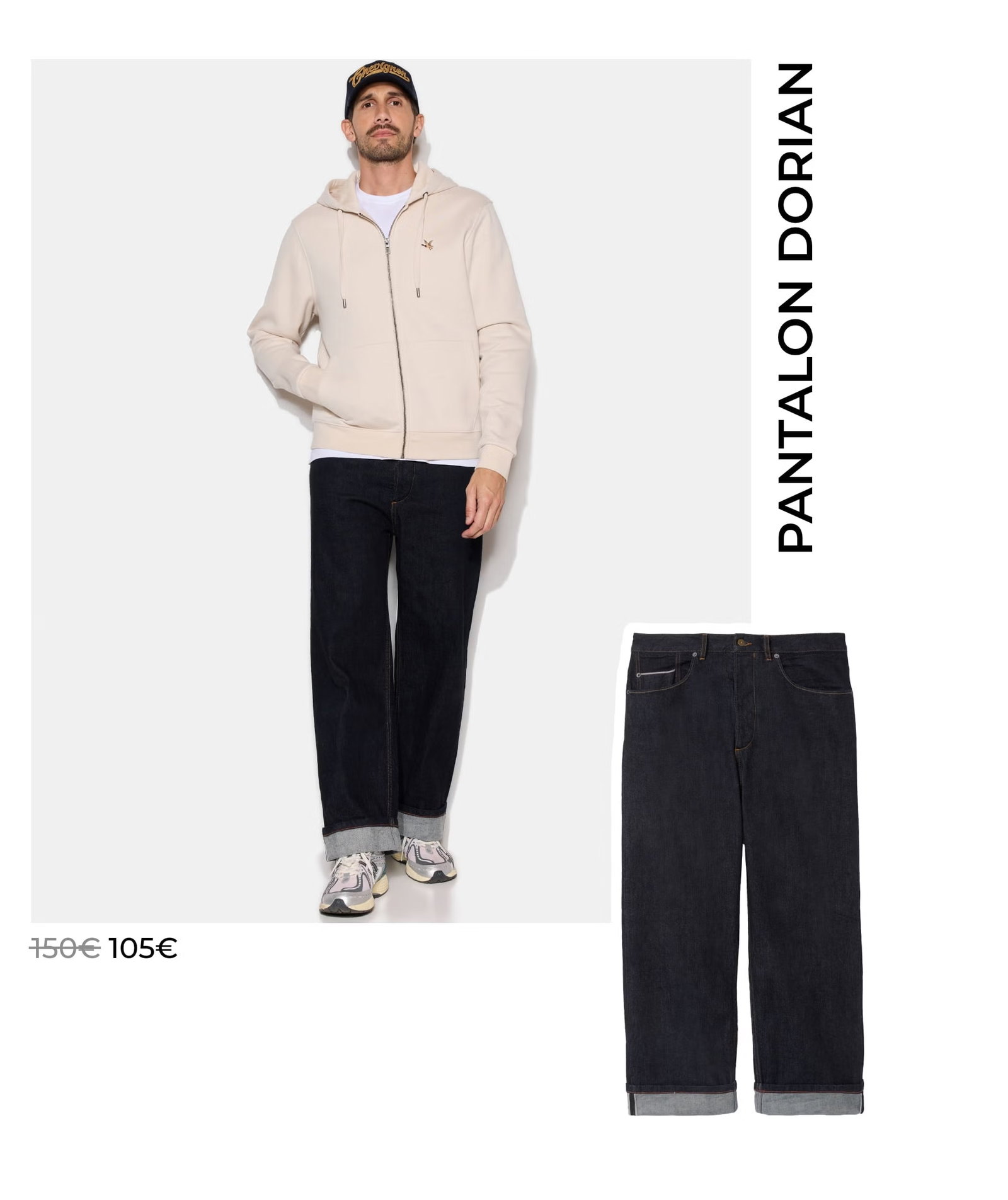 PANTALON DORIAN BLEU MARINE