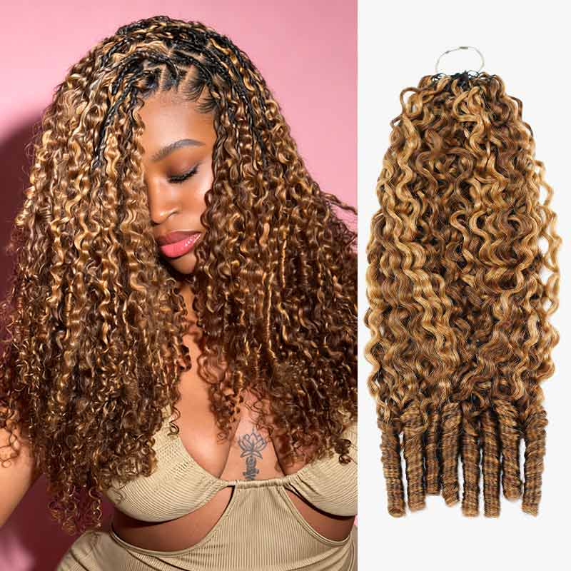 Image of $100off Member Sale|Highlight #P4/27 Burmese Curly Crochet Weave Hair Extensions