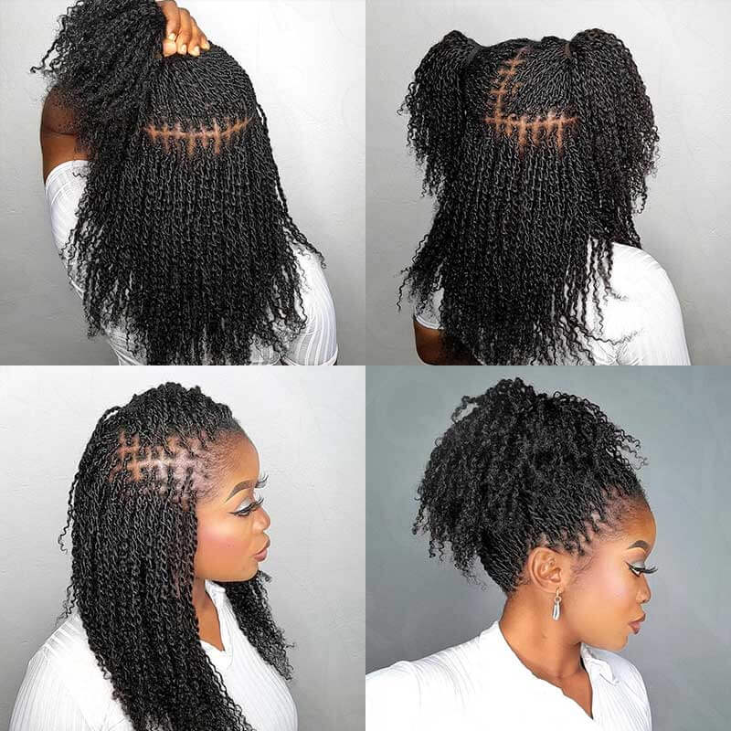 Image of $100off Member Sale|Natural Black Afro kinky Bulk Human Hair