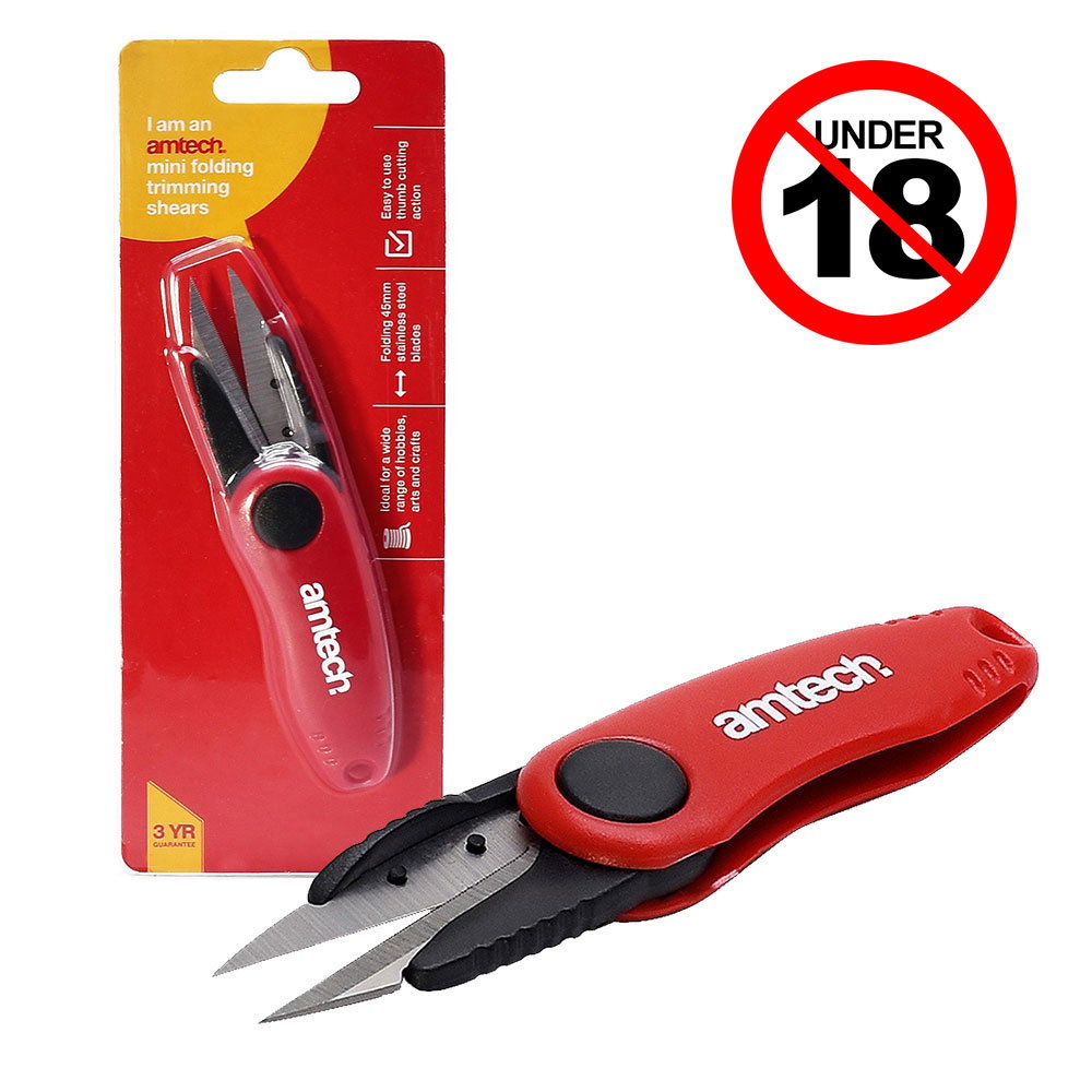 Amtech Mini Folding Trimming Shears - £3.69 delivered