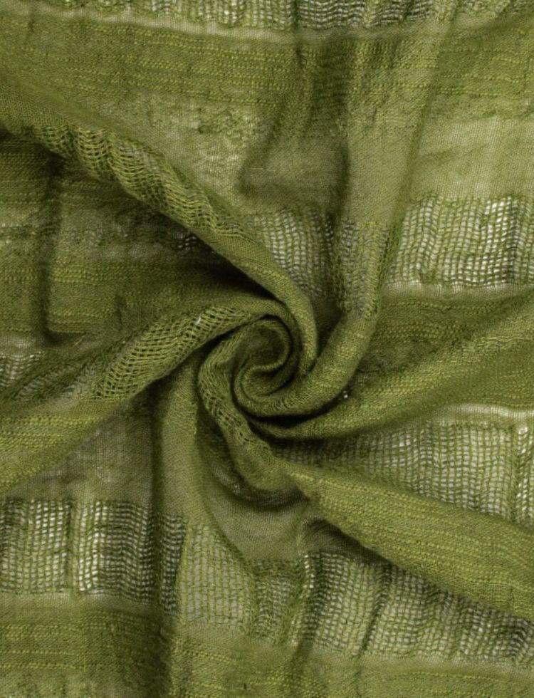 Deadstock Textured Linen Cotton Gauze