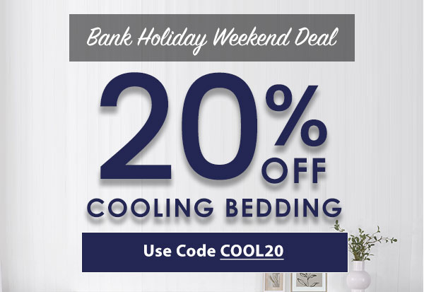 20% off cool summer bedding with code COOL20.