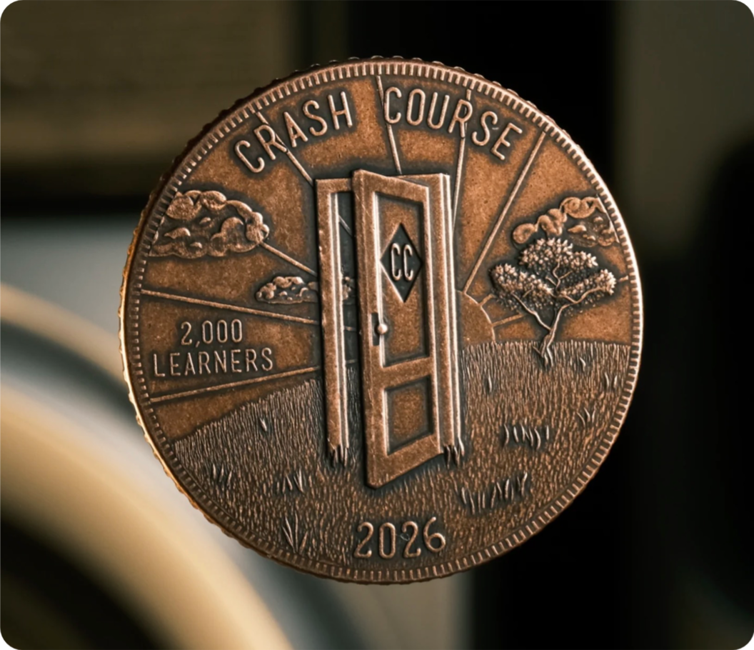 2,000 Learner Copper Crash Course 2026 Coin 