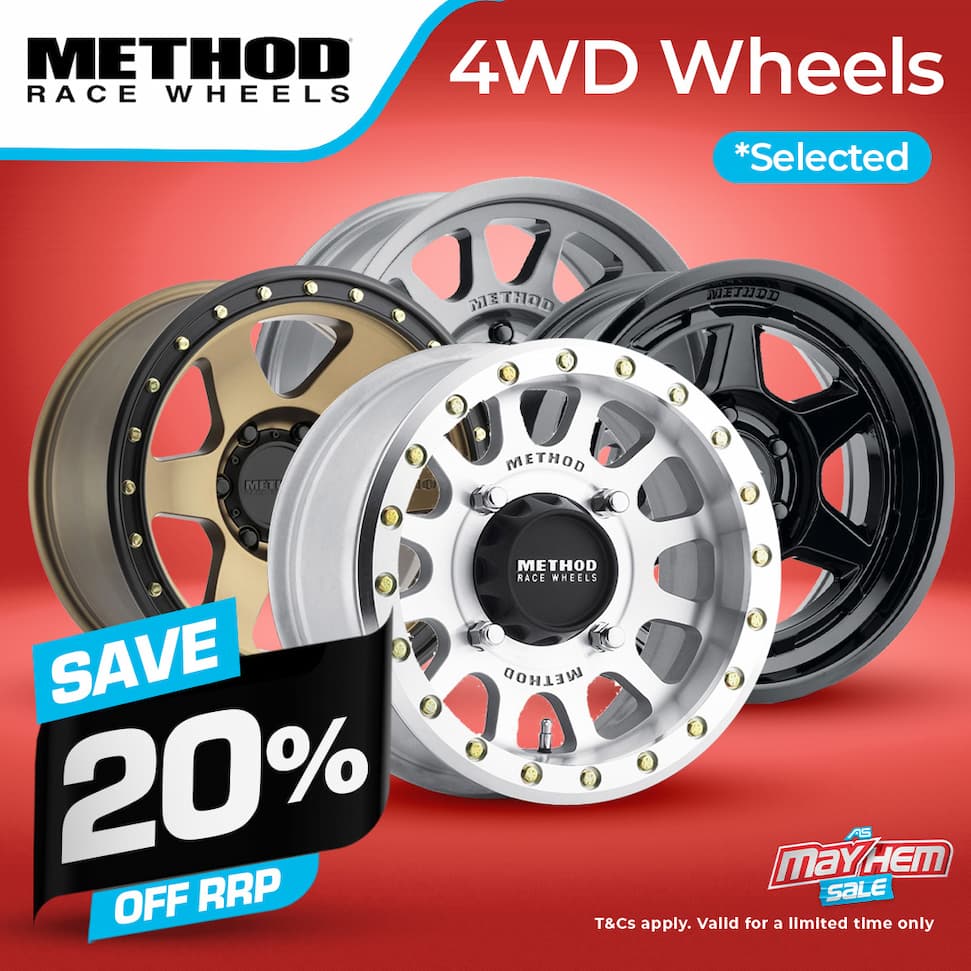 SAVE 20% OFF METHOD WHEELS