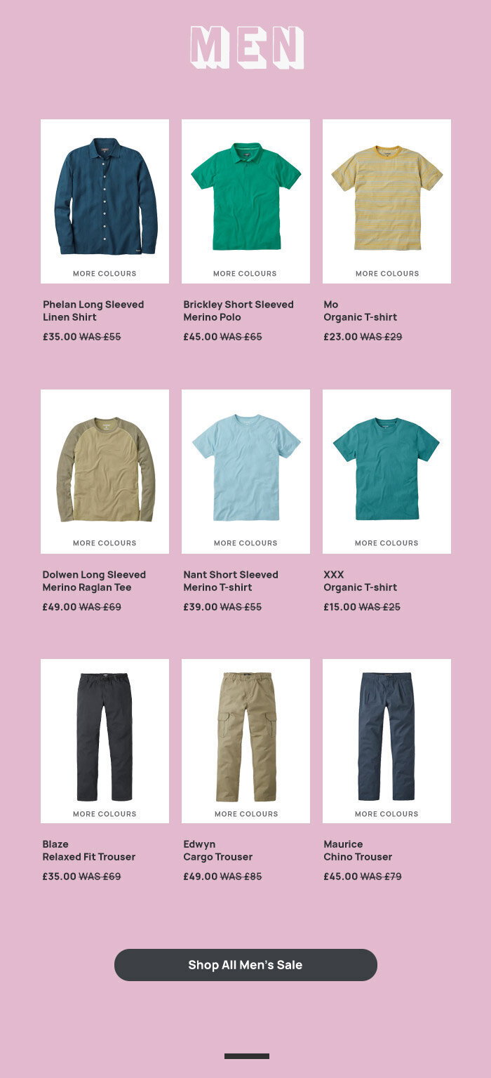 Spring Sale - mens