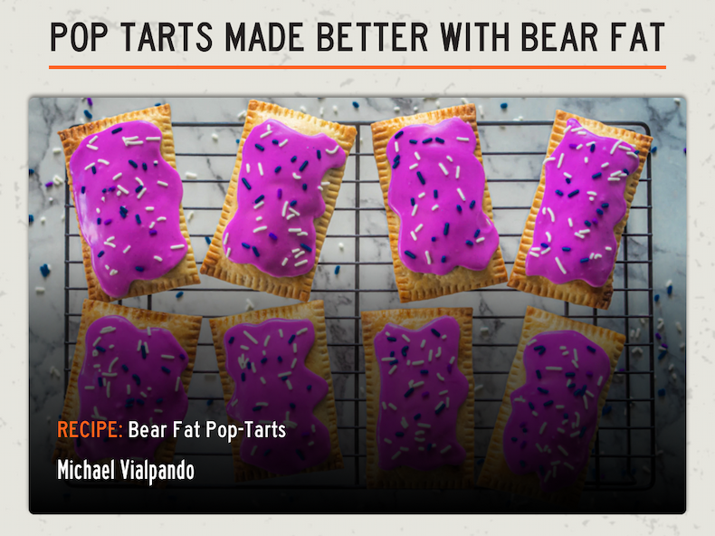 Recipe: Bear Fat Pop-Tarts
