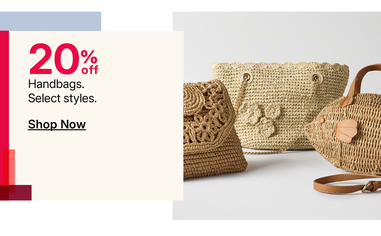 20% off handbags