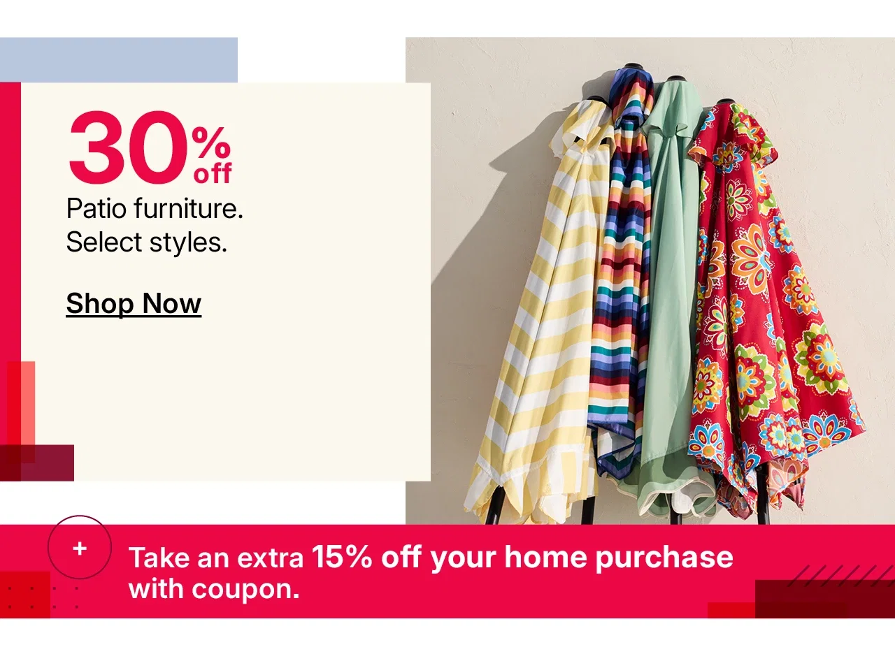 30% off patio furniture
