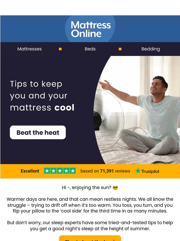 Hot nights ruining your sleep? 🥵