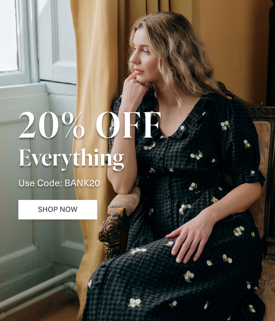 20% off everything with code BANK20